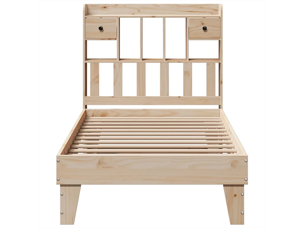 Cadre de lit sans matelas 90x200 cm bois de pin massif