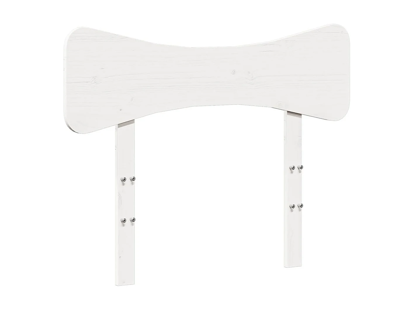 Cama sem colchão 90x190 cm madeira de pinho maciça branco