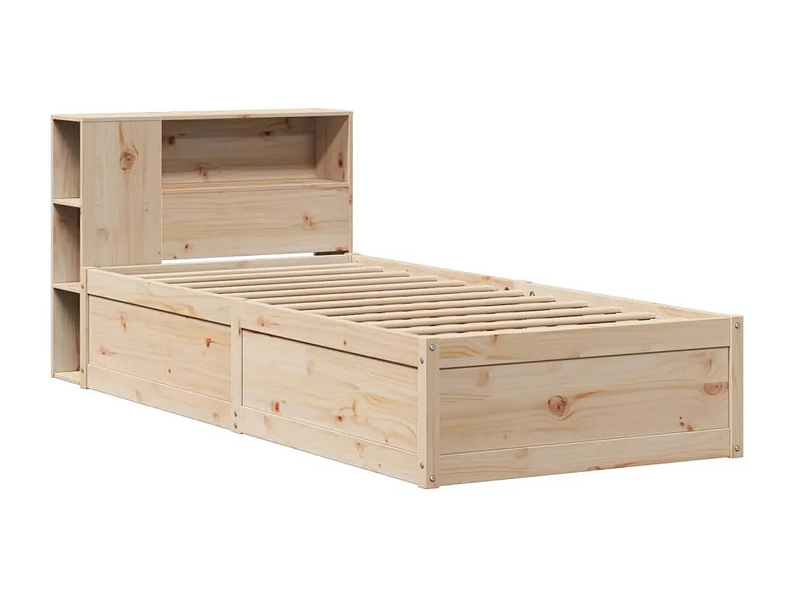 Cadre de lit sans matelas 90x200 cm bois de pin massif