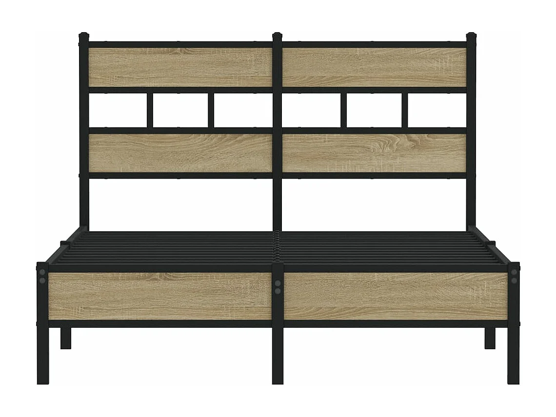 Estructura de cama sin colchón madera roble Sonoma 120x200 cm