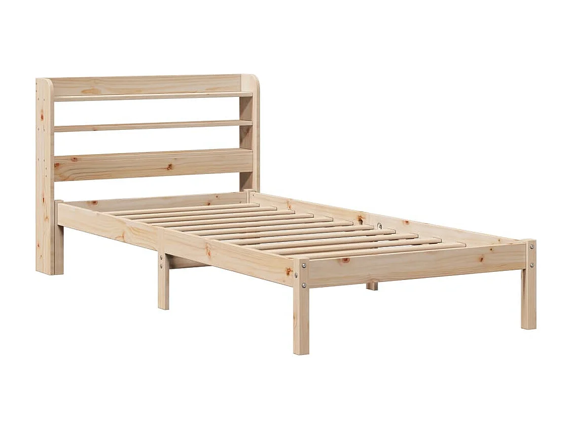 Cadre de lit sans matelas 100x200 cm bois massif de pin
