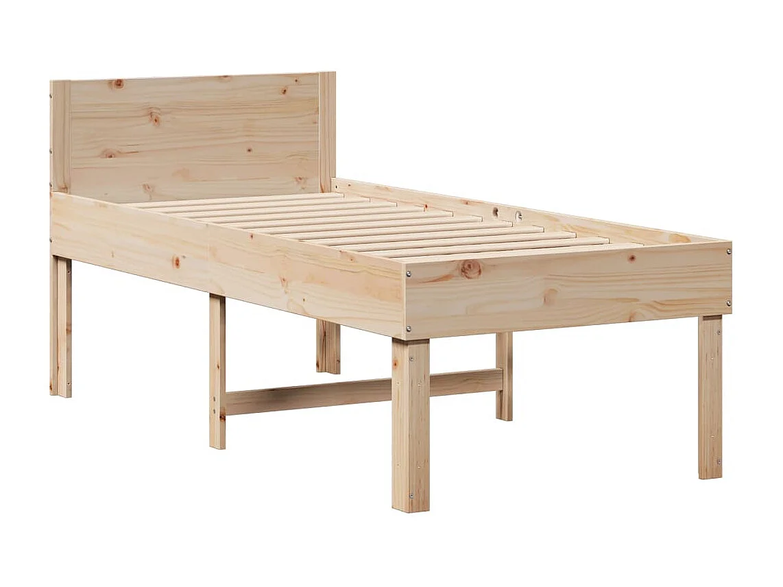 Cadre de lit sans matelas 80x200 cm bois massif de pin