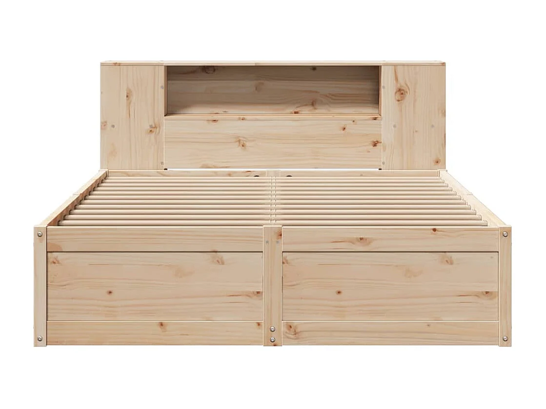Cadre de lit sans matelas 140x190 cm bois de pin massif