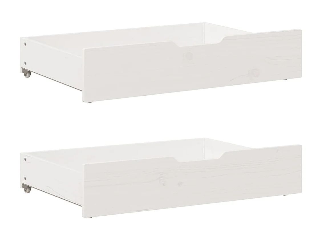 Cama sem colchão 120x200 cm madeira de pinho maciça branco