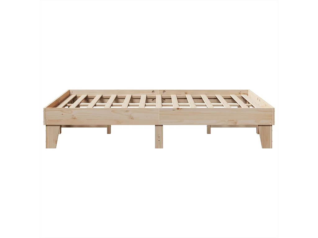 Cadre de lit sans matelas 160x200 cm bois massif de pin