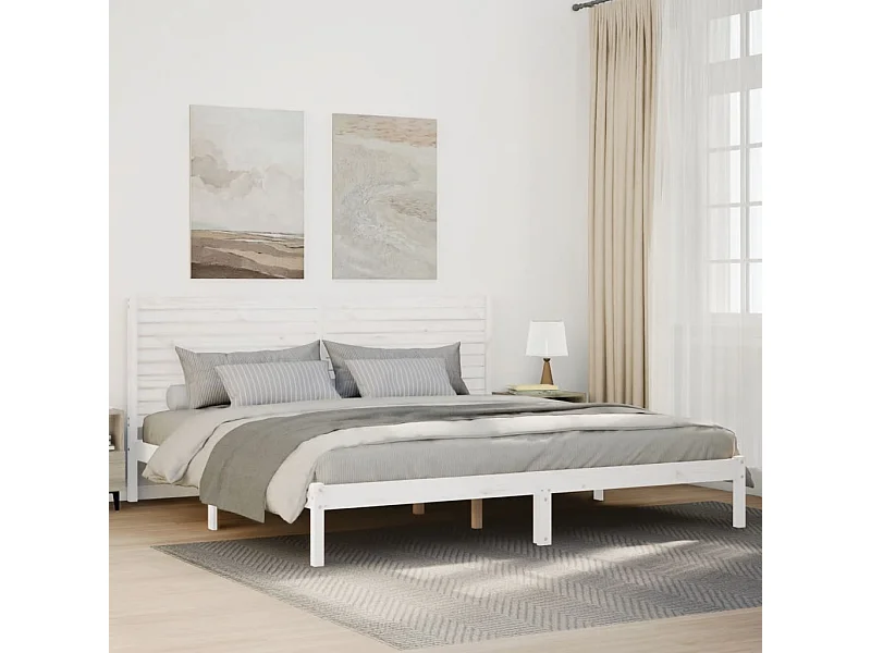 Cama extra longa sem colchão 180x210 cm madeira maciça