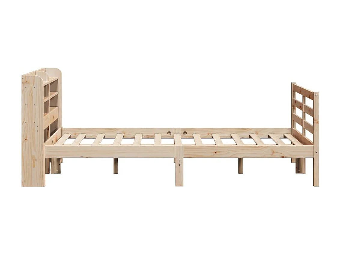 Cadre de lit avec tête de lit 150x200 cm bois de pin massif