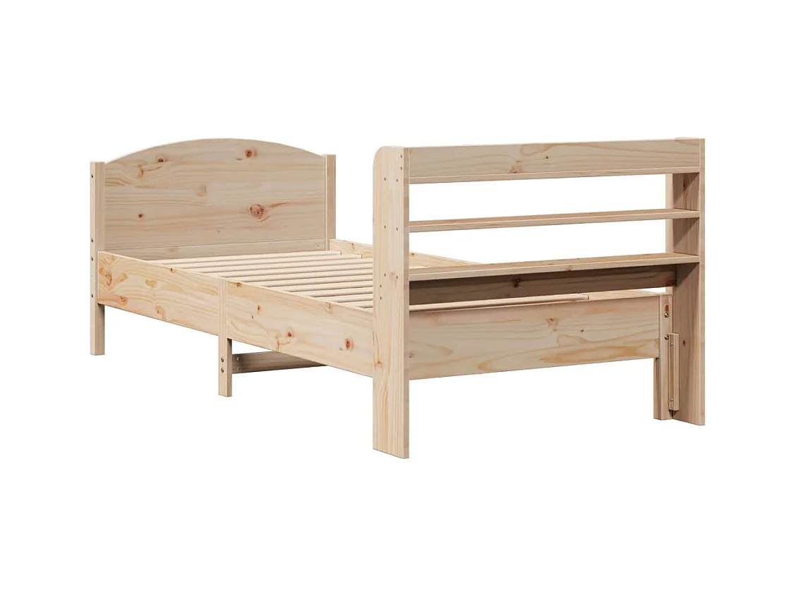 Cama sem colchão 90x200 cm madeira de pinho maciça