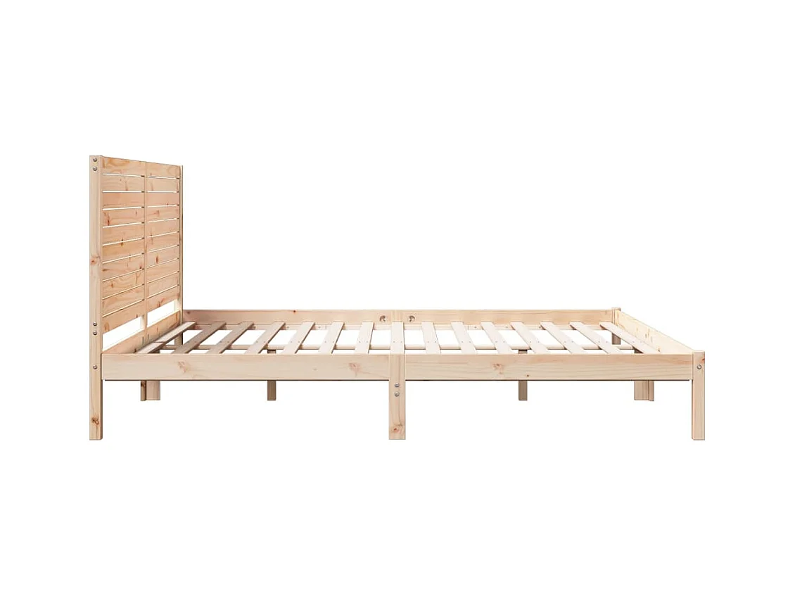 Cama extra longa sem colchão 200x220 cm madeira maciça