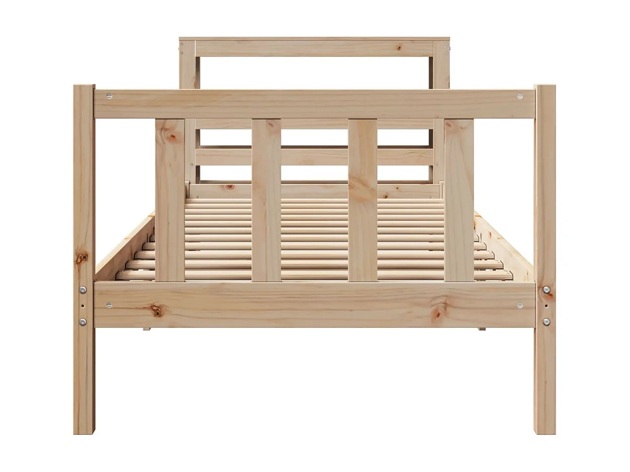 Cadre de lit sans matelas 90x200 cm bois de pin massif