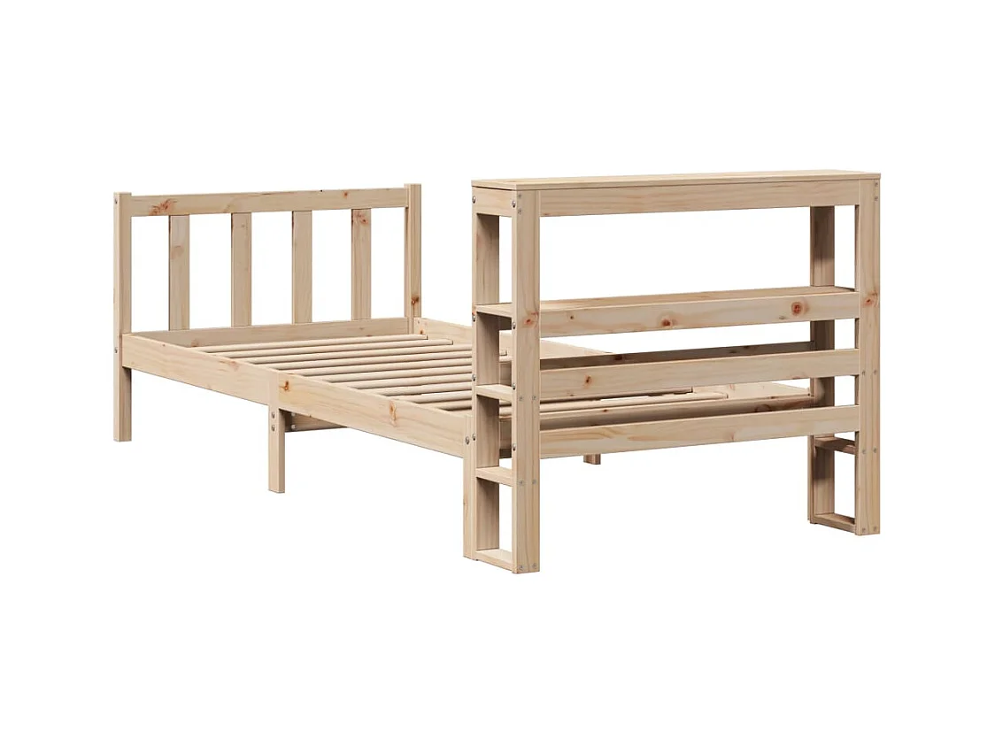 Cadre de lit sans matelas 90x200 cm bois de pin massif
