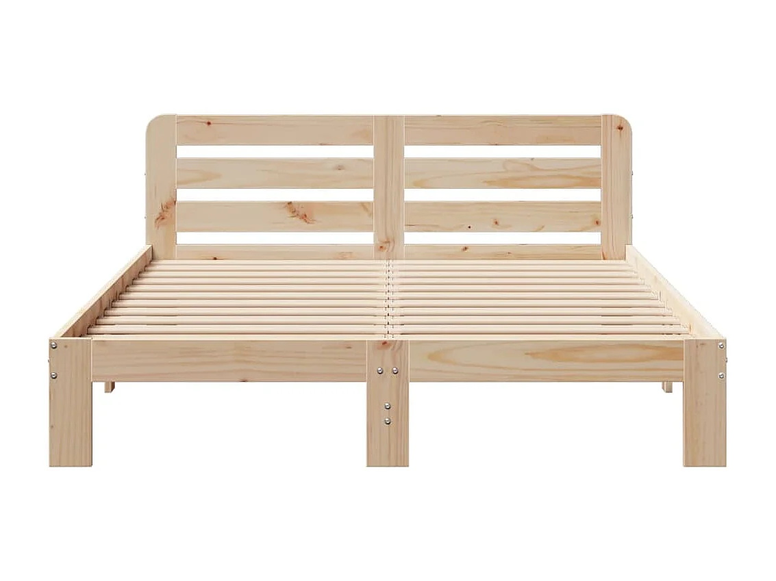 Cadre de lit sans matelas 160x200 cm bois massif de pin