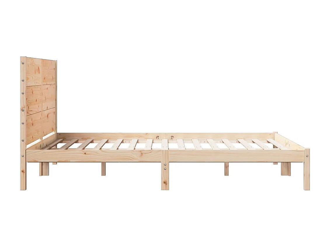 Cadre de lit extra long sans matelas 160x220 cm bois massif
