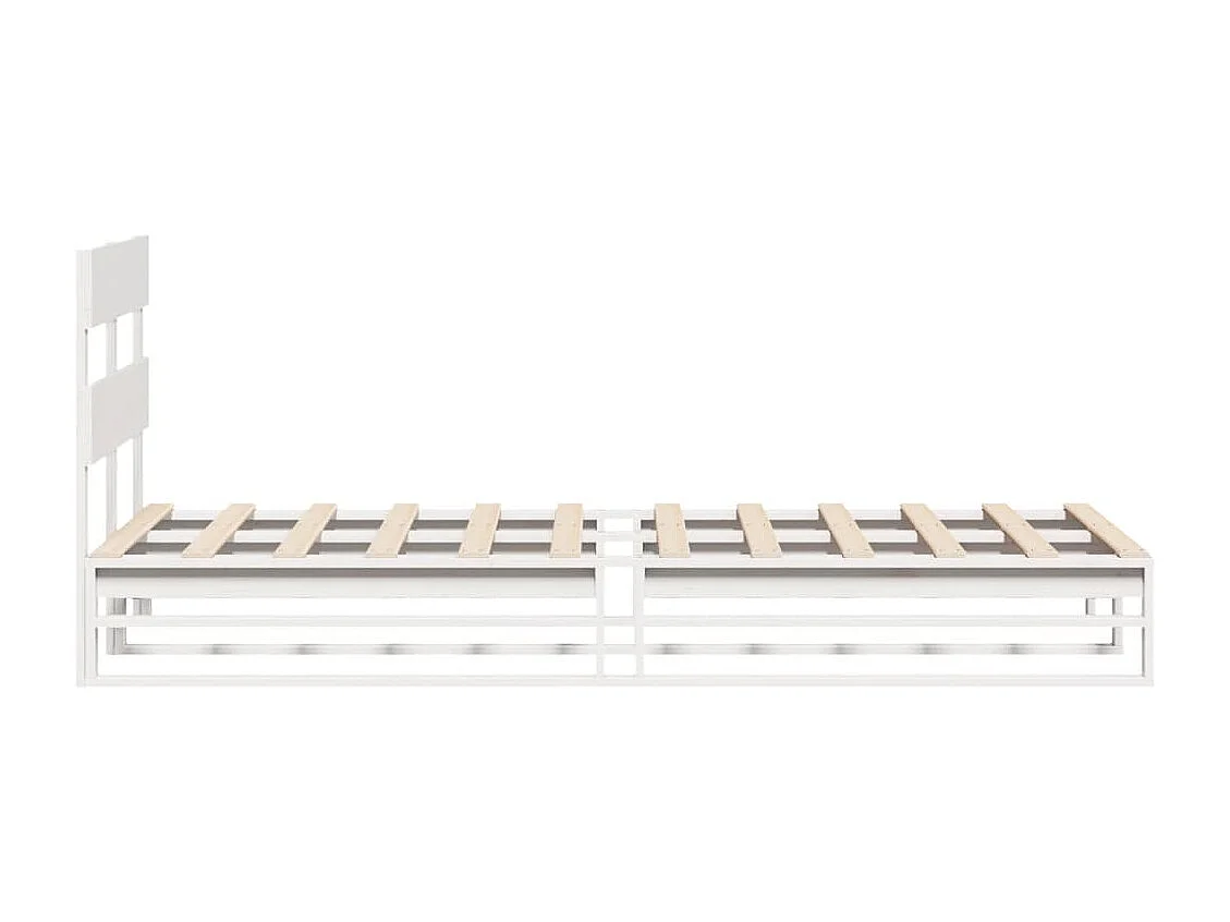 Estructura cama sin colchón madera maciza pino blanca 100x200cm