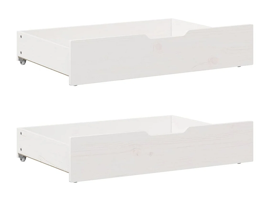 Estructura de cama sin colchón madera de pino blanco 135x190 cm