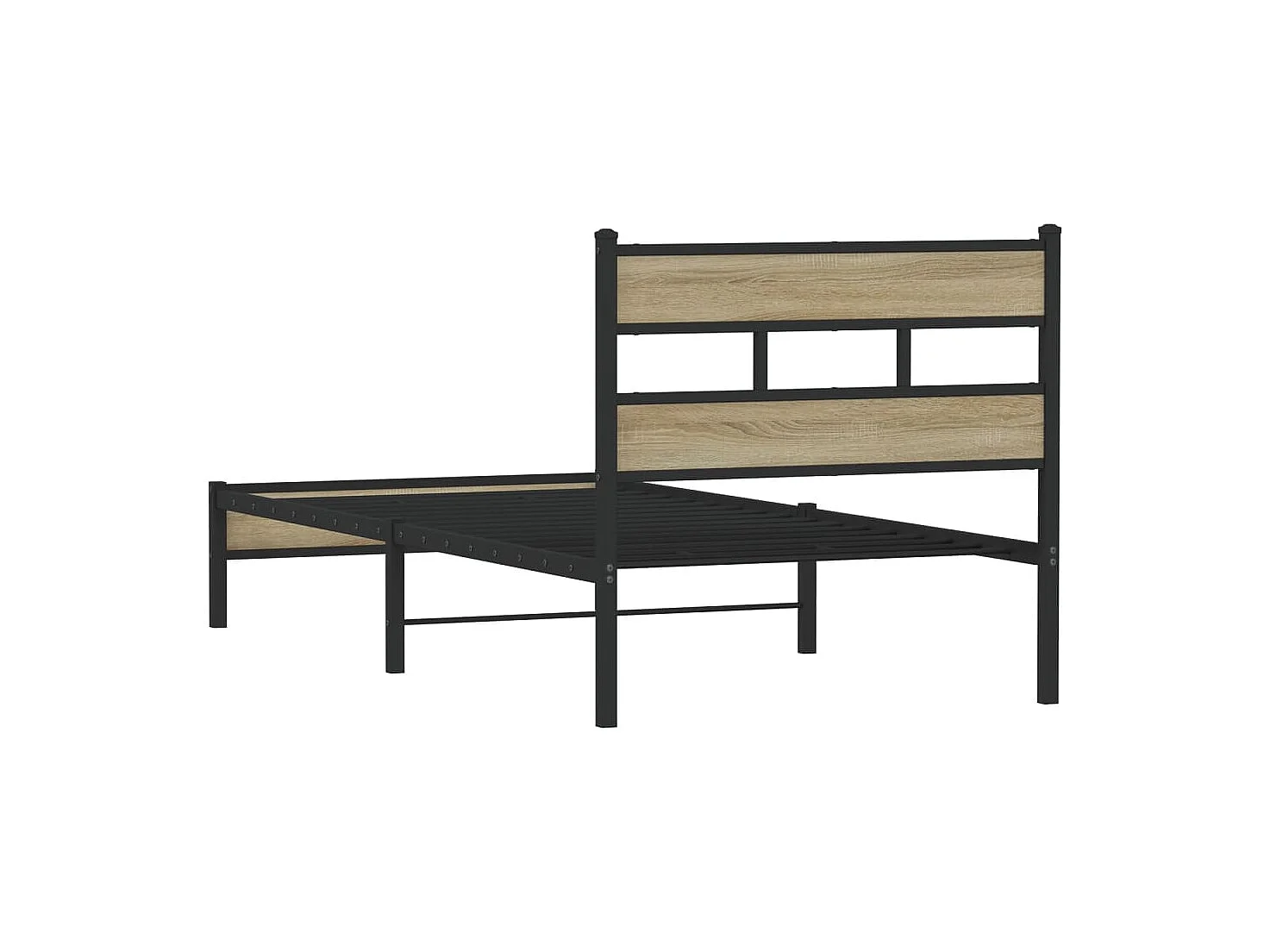 Estructura de cama sin colchón madera roble Sonoma 80x200 cm