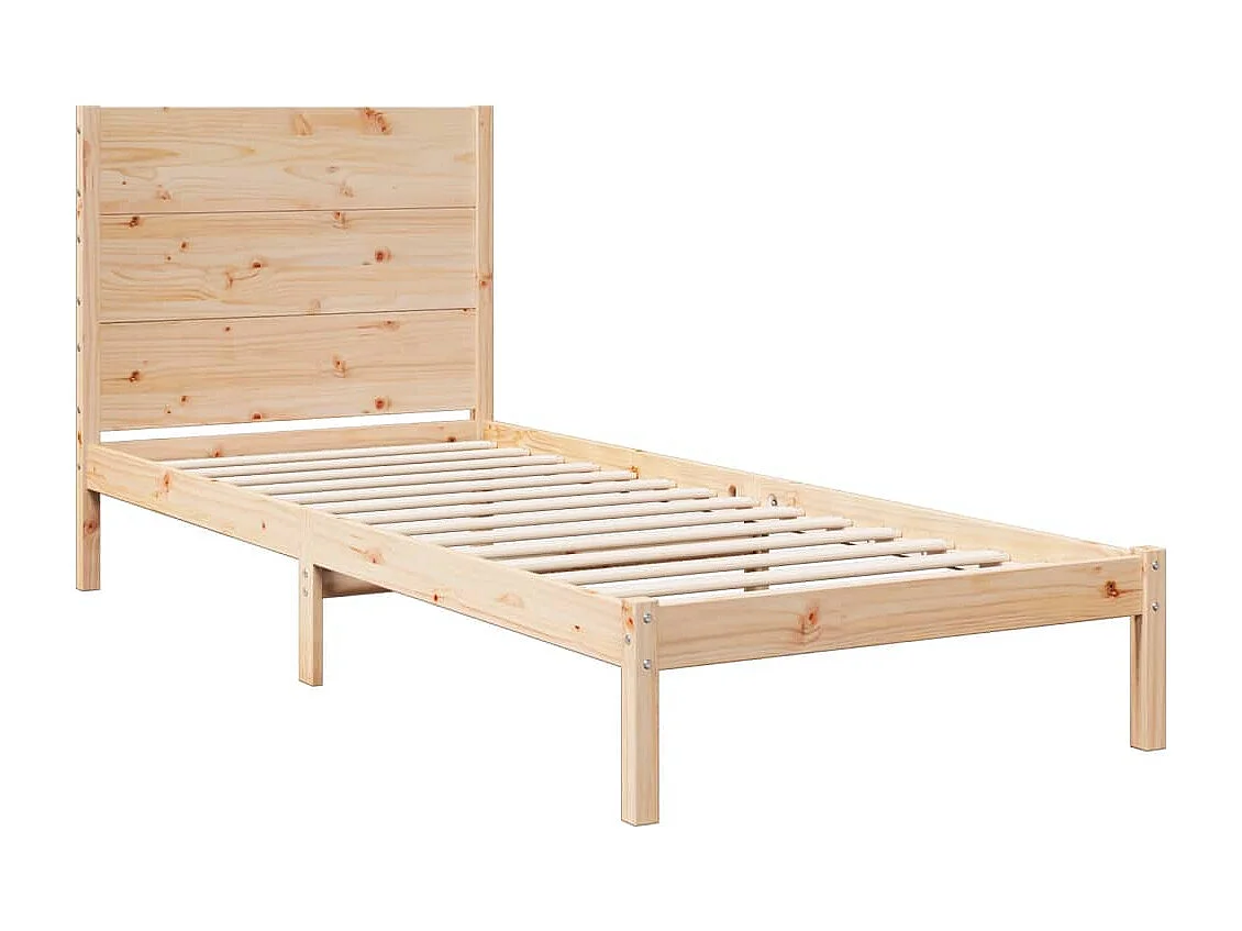 Cama extra longa sem colchão 100x210 cm madeira maciça