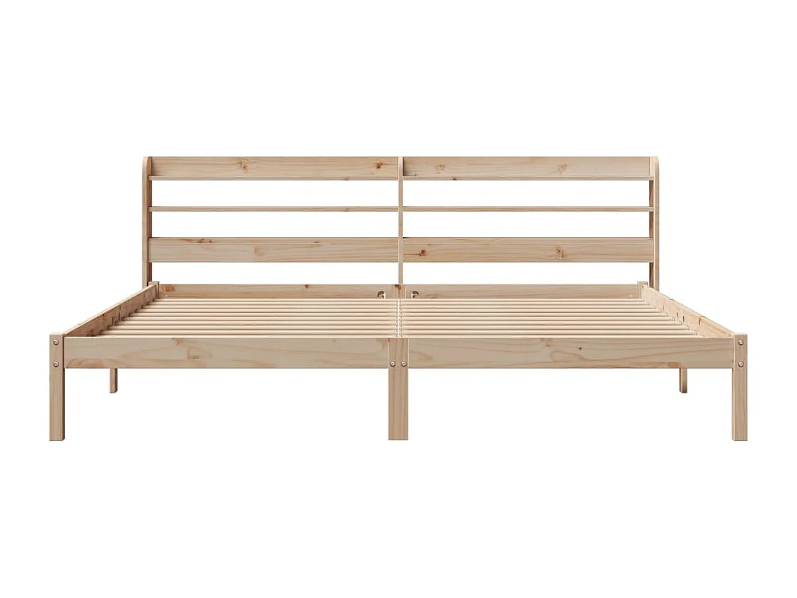 Cadre de lit sans matelas 200x200 cm bois massif de pin