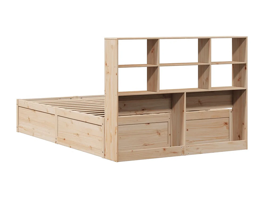 Cama sem colchão 160x200 cm madeira de pinho maciça