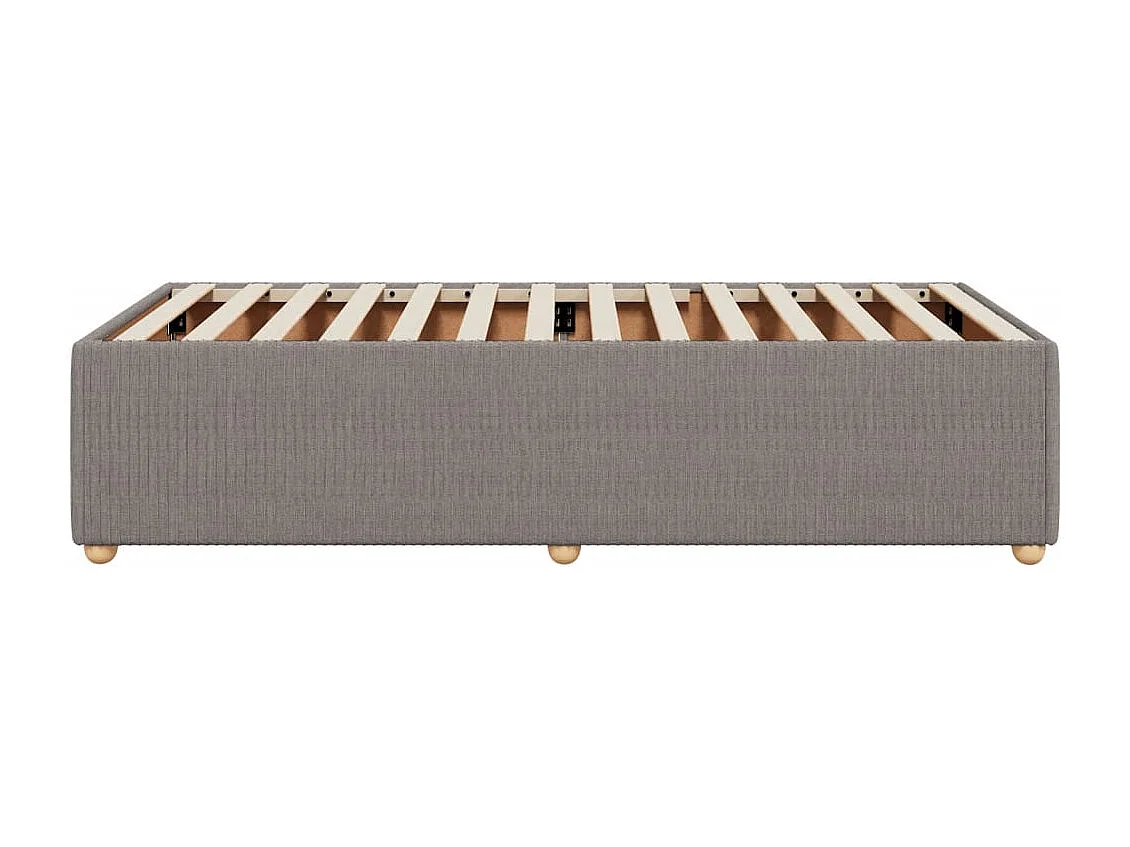 Cadre de lit Taupe 80x200 cm Tissu