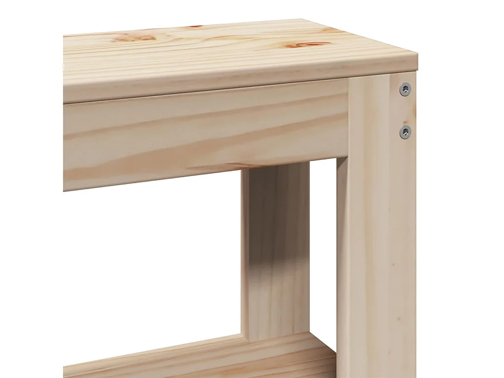 Estrutura de cama com cabeceira 90x200 cm pinho maciço