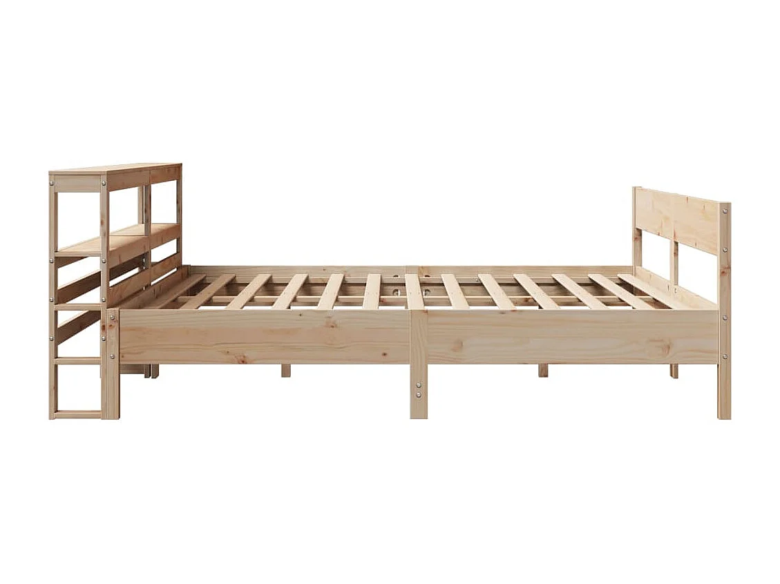 Estructura de cama sin colchón madera maciza de pino 180x200 cm