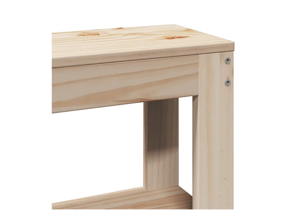 Estructura de cama con cabecero madera maciza pino 100x200 cm