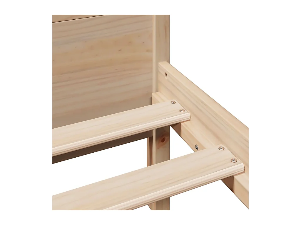 Cadre de lit sans matelas 90x200 cm bois de pin massif