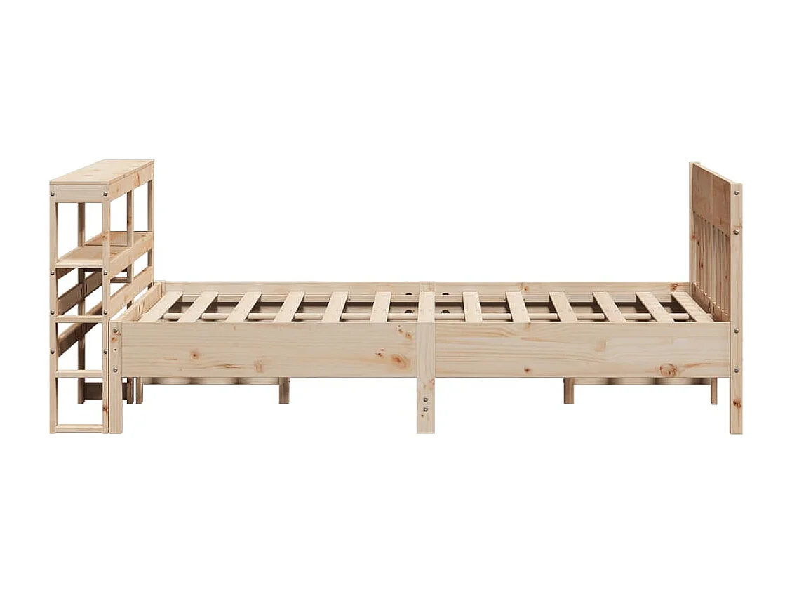Cadre de lit sans matelas 140x190 cm bois de pin massif