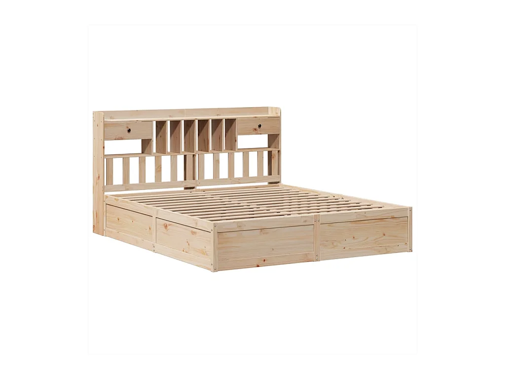 Cama sem colchão 180x200 cm madeira de pinho maciça