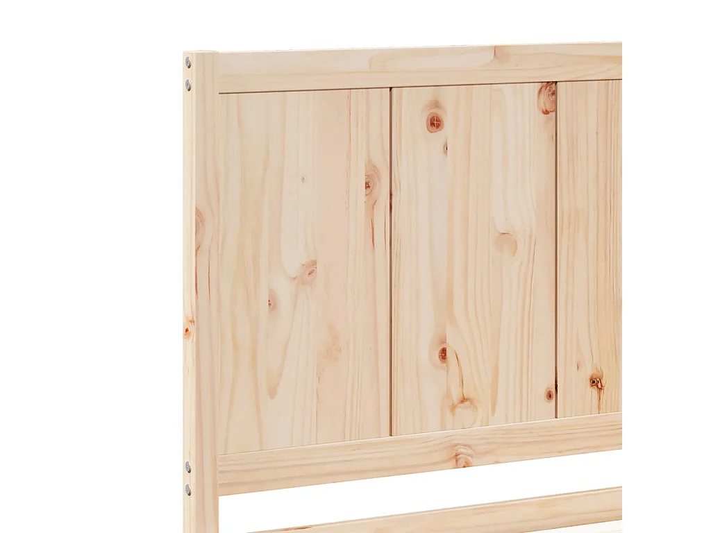 Cadre de lit extra long sans matelas 160x220 cm bois massif