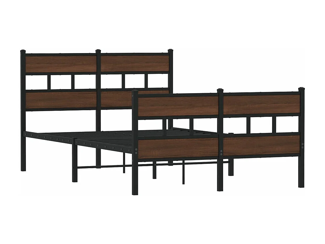 Estructura de cama con cabecero y pie sin colchón 120x200cm
