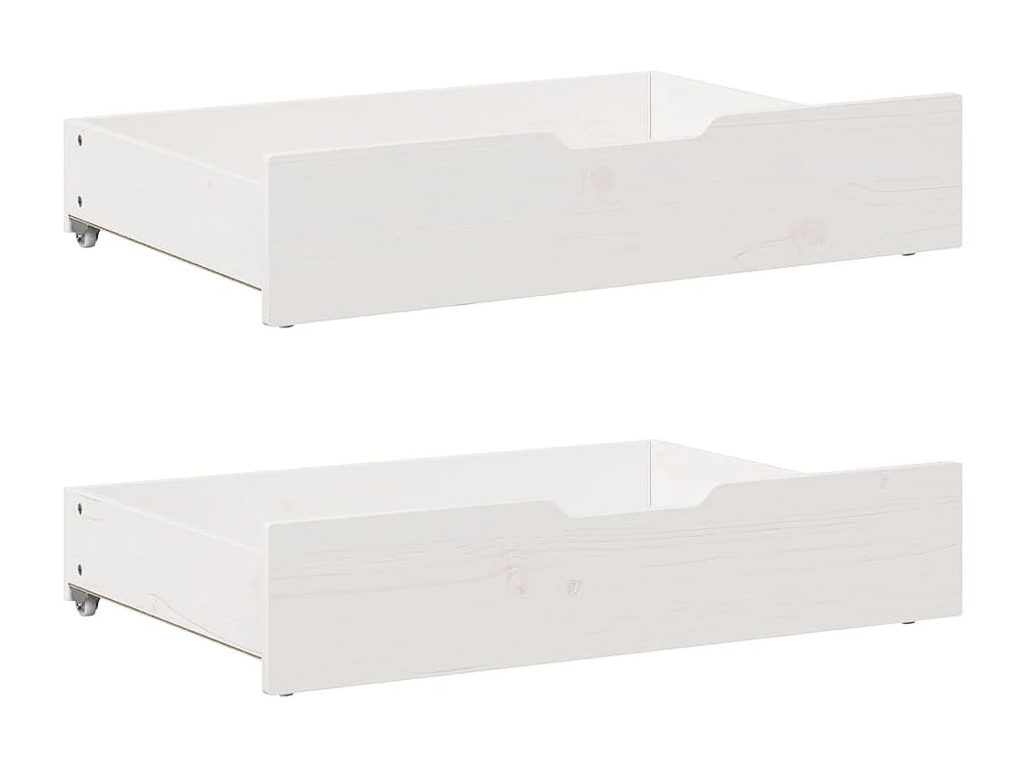 Estructura de cama sin colchón madera de pino blanca 140x200 cm