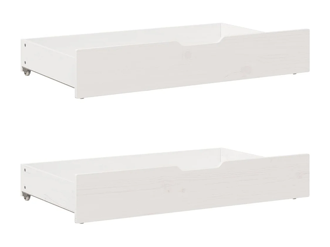 Cadre de lit sans matelas blanc 180x200 cm bois massif de pin