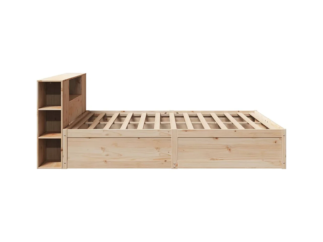 Estructura de cama sin colchón madera maciza de pino 180x200 cm