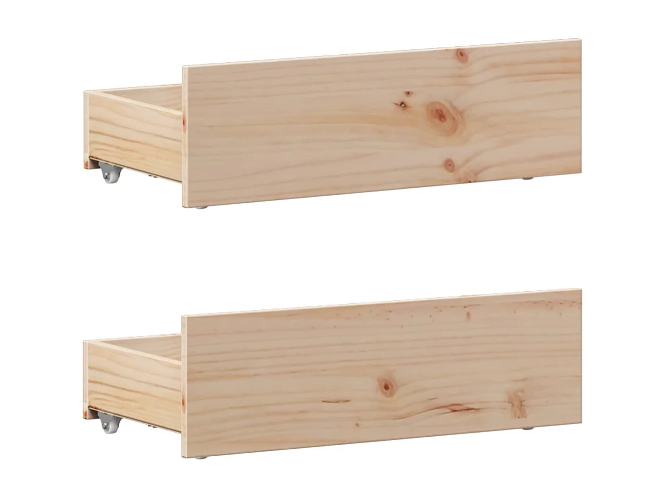 Cama sin colchón y cabecero madera maciza pino 75x190 cm