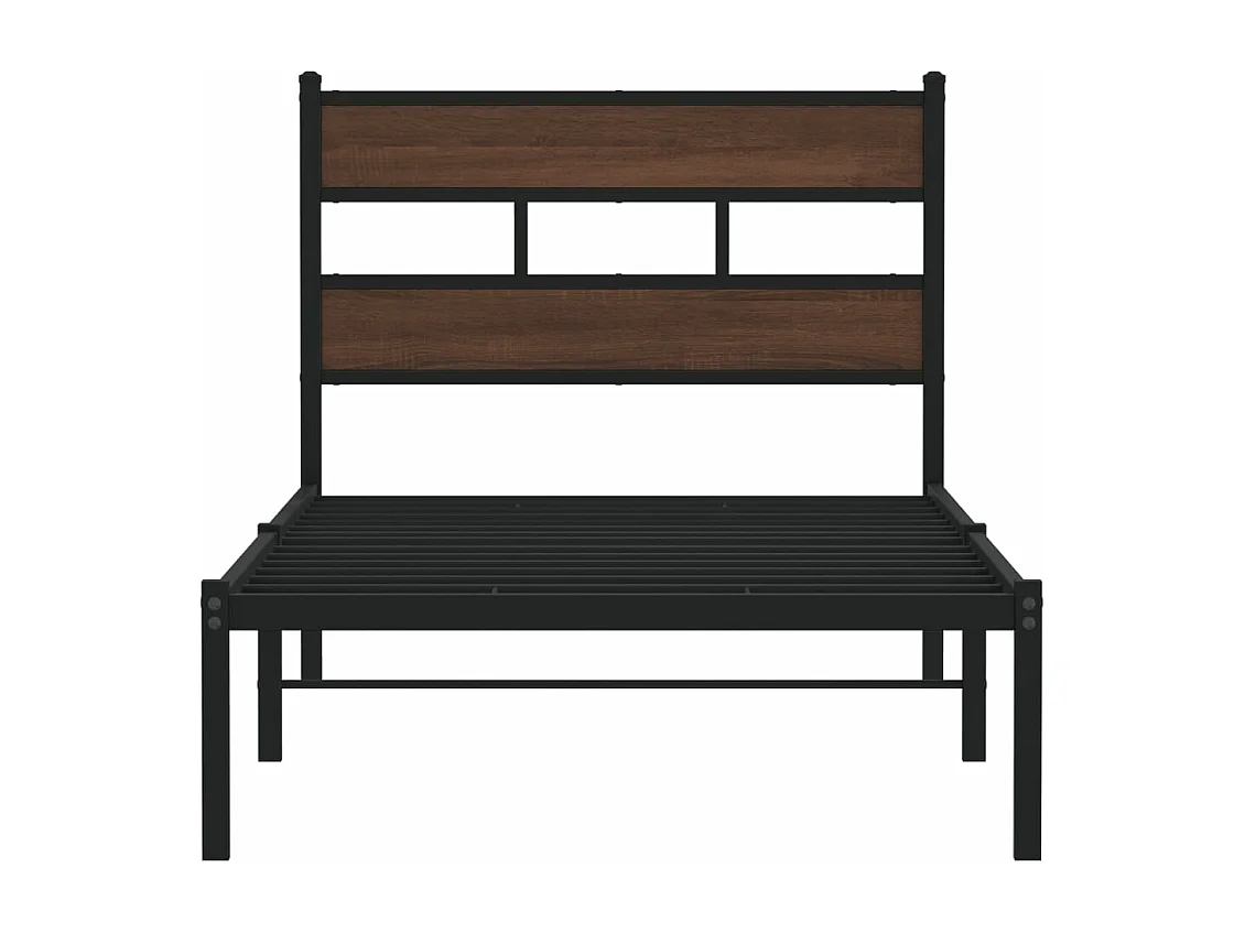 Cadre de lit sans matelas avec tête de lit 90x200 cm