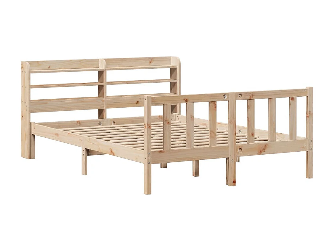Cadre de lit sans matelas 140x200 cm bois massif de pin