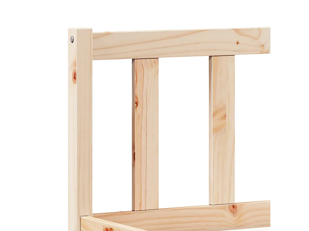 Cama extralarga sin colchón madera maciza de pino 140x220 cm