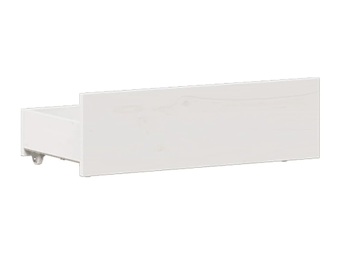 Cadre de lit sans matelas avec tête de lit blanc 120x190 cm pin