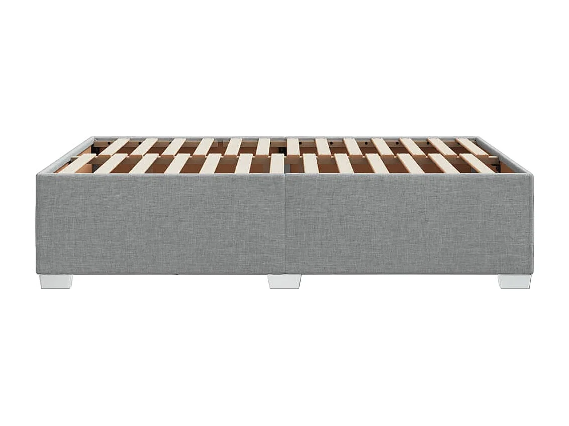 Cadre de lit gris clair 120x190 cm tissu