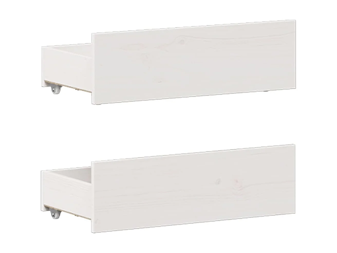 Cama sem colchão com cabeceira 135x190 cm pinho maciço branco