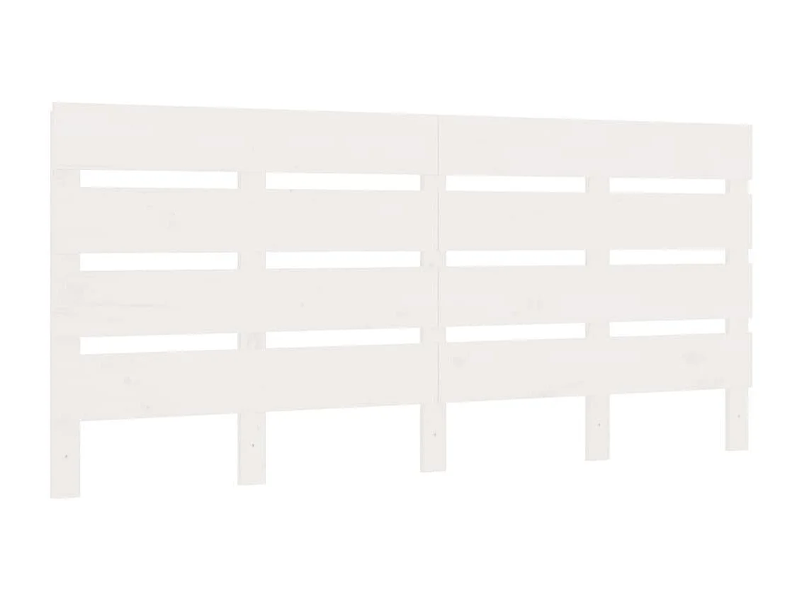 Estrutura de cama 200x200 cm madeira de pinho maciça branco