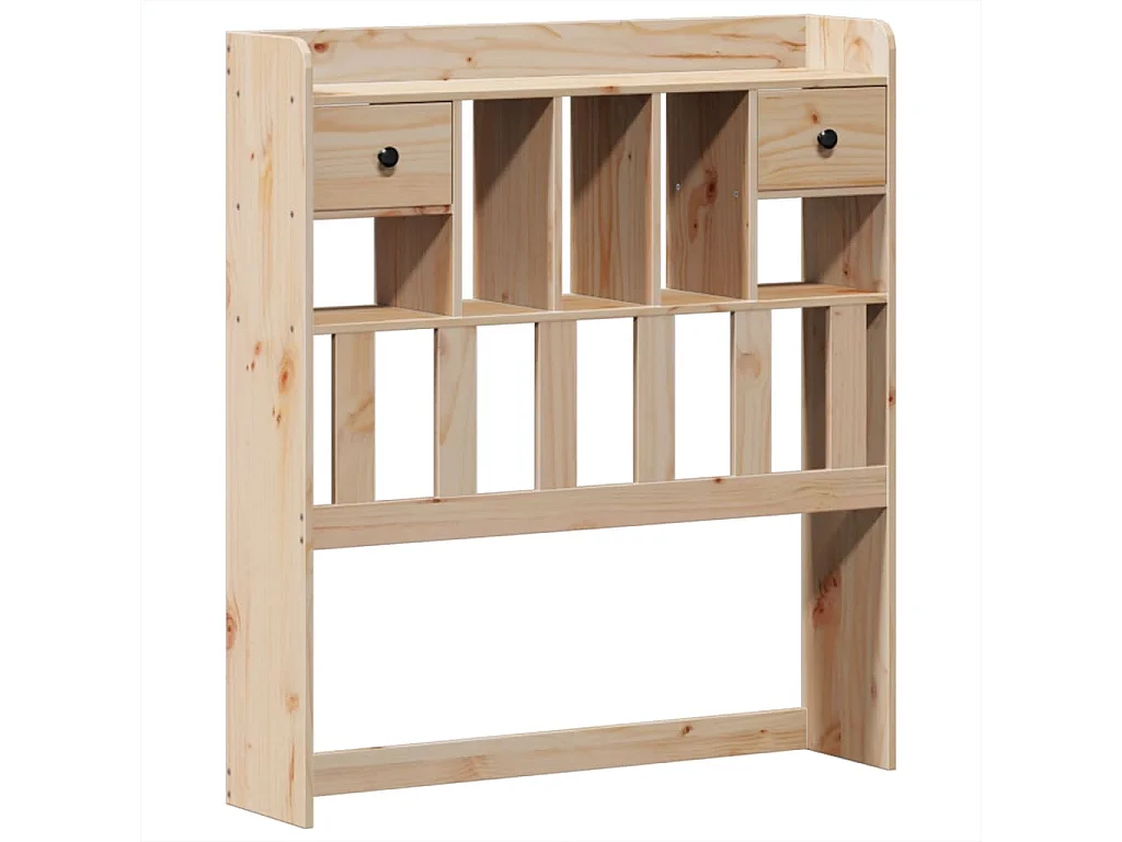 Estructura de cama sin colchón madera maciza de pino 100x200 cm