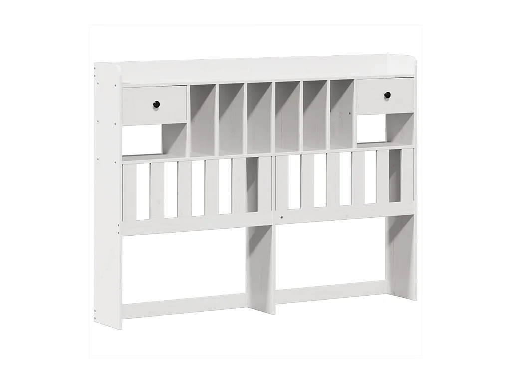 Cadre de lit sans matelas blanc 140x200 cm bois de pin massif
