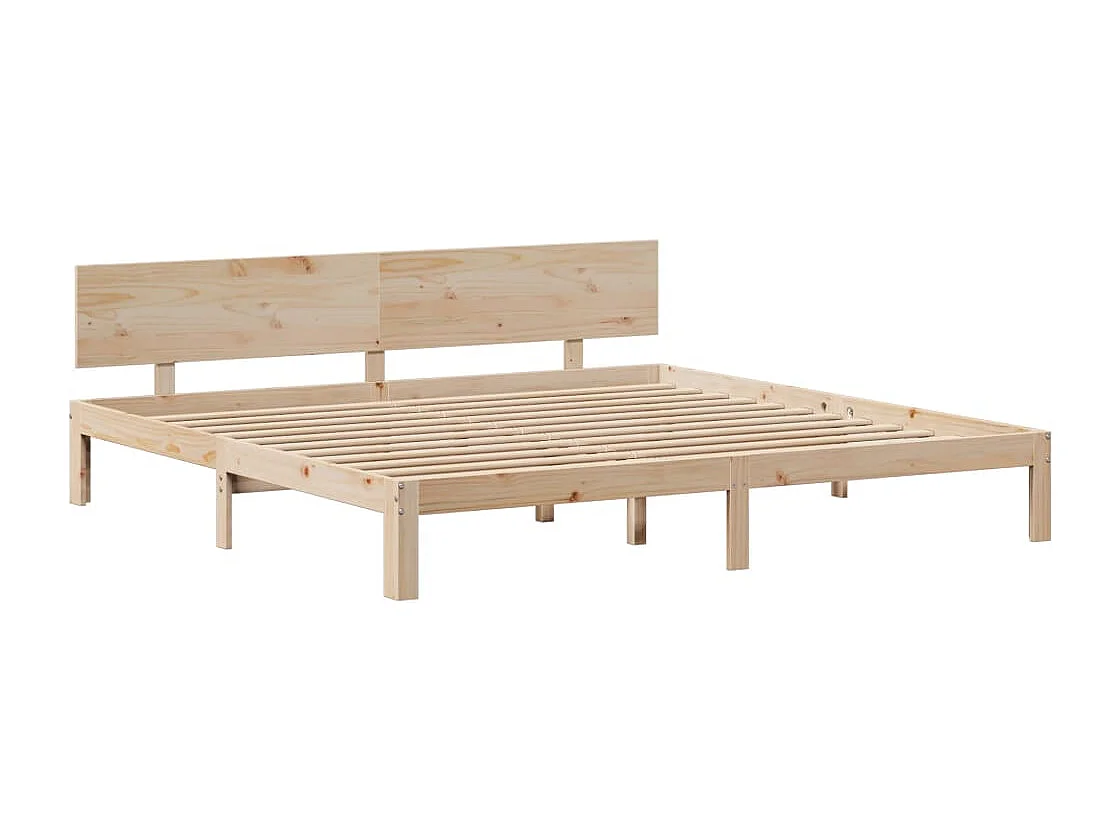 Estructura de cama con cajones madera maciza de pino 200x200 cm