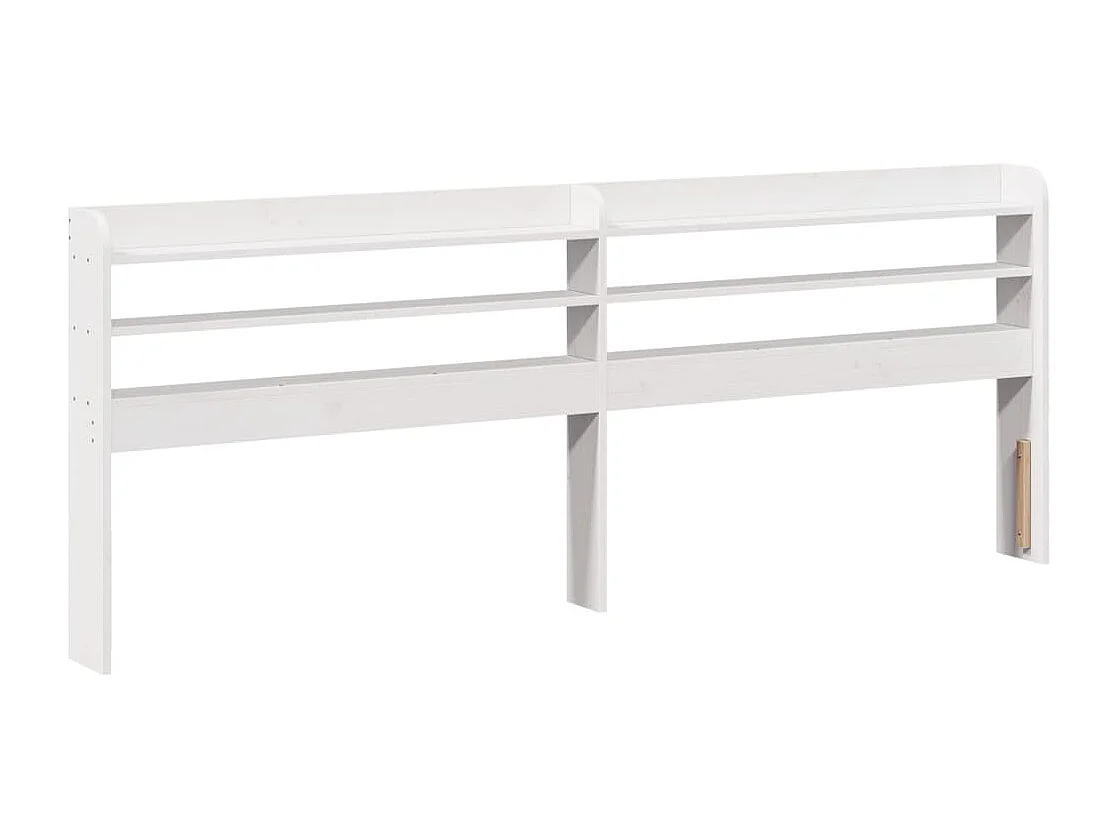 Estrutura de cama com cabeceira 180x200cm pinho maciço branco