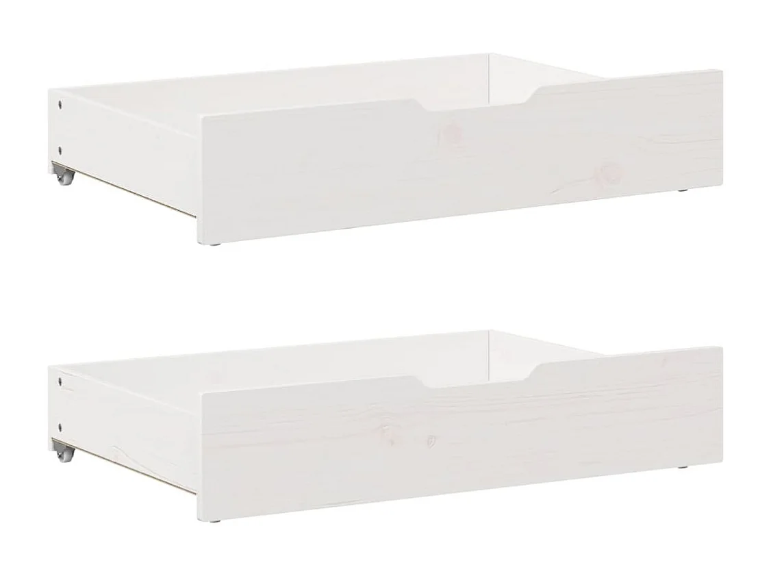 Cama sin colchón madera maciza de pino blanca 180x200 cm