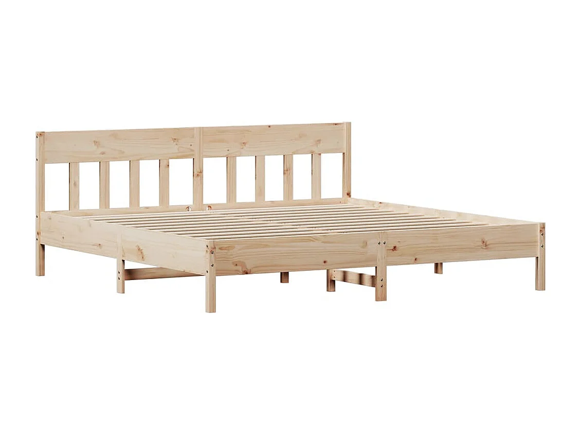 Cadre de lit sans matelas 180x200 cm bois massif de pin