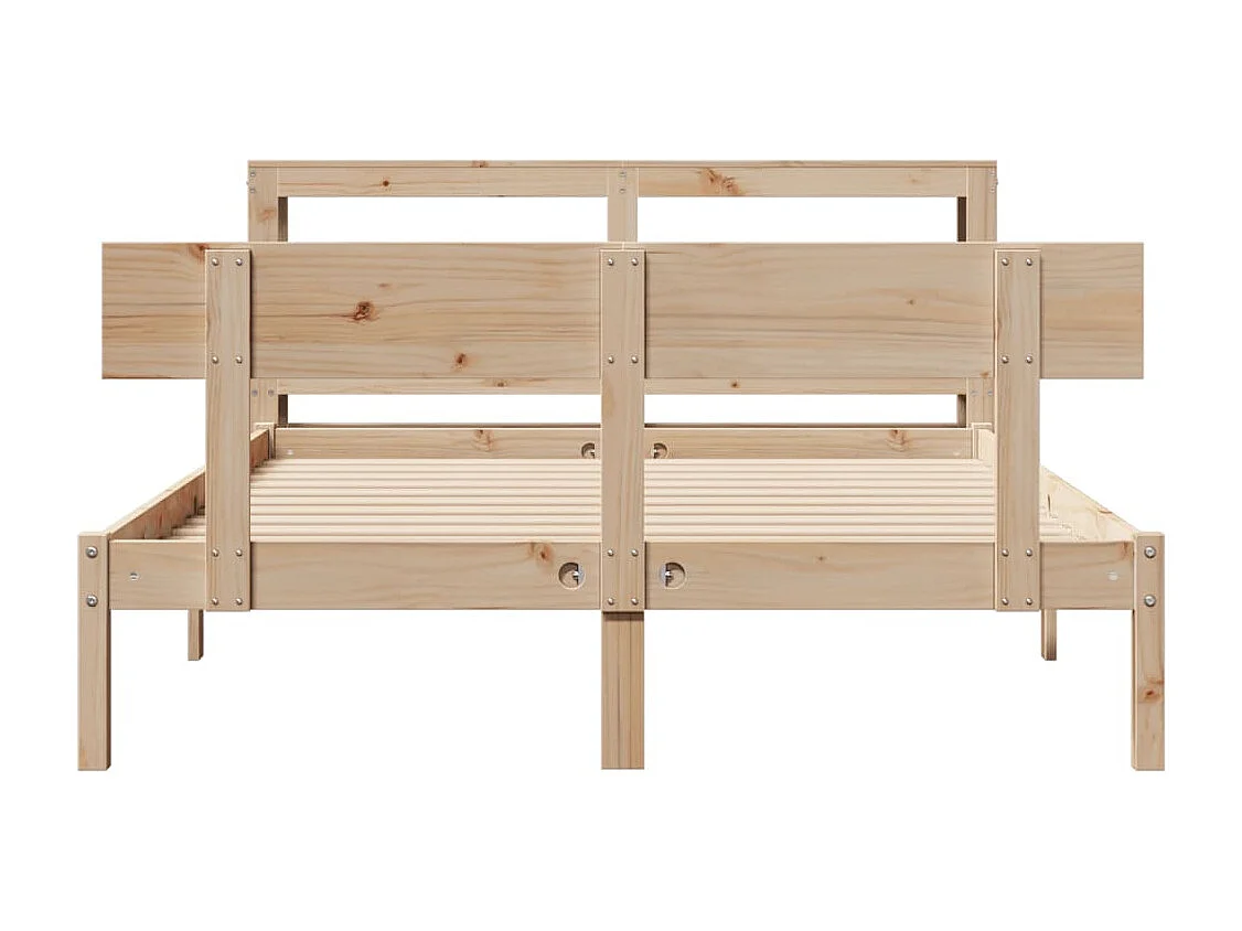 Cadre de lit sans matelas 150x200 cm bois de pin massif